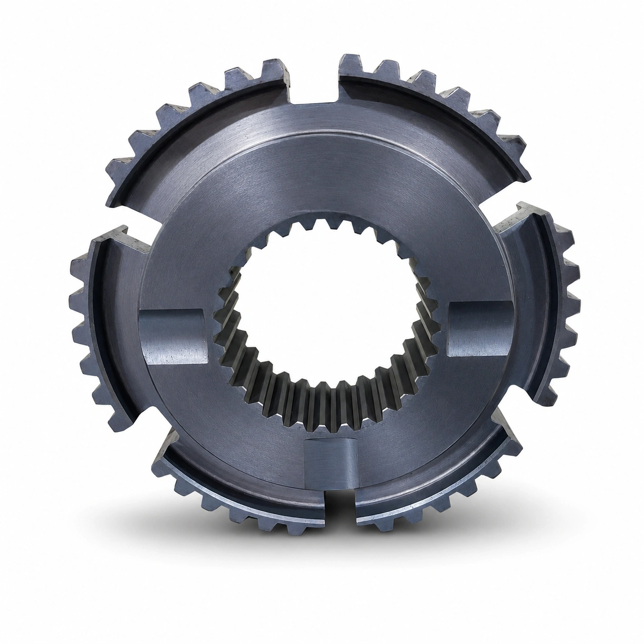 Spur gear with missed tooth